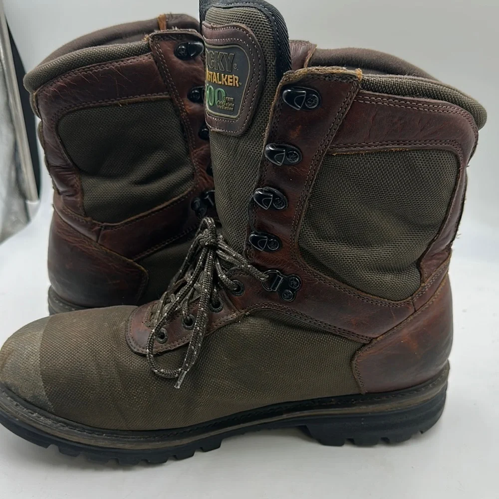 Rocky Gore-Tex Cornstalker Waterproof 600 Gram Insulated Boot Work 13 WIDE